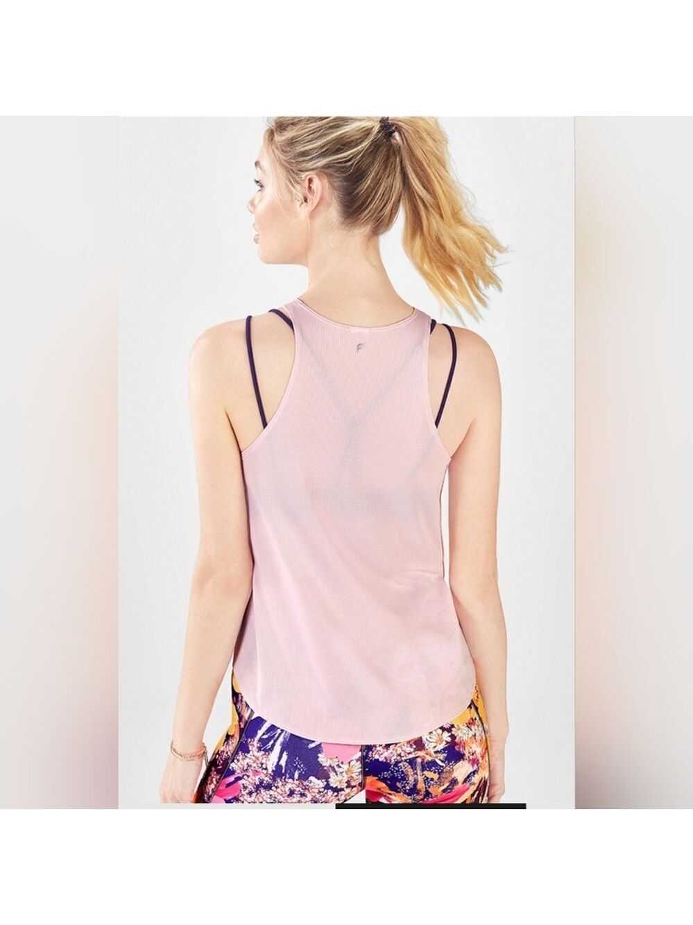 NWT‎ Fabletics Cropped Swing tank, blouse. Gym top. Large